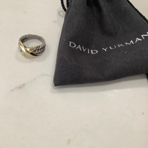 David Yurman golden X ring - Picture 3 of 3